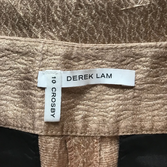 Derek Lam 10 Crosby Silk Blend Metallic Pant - Picture 4 of 8